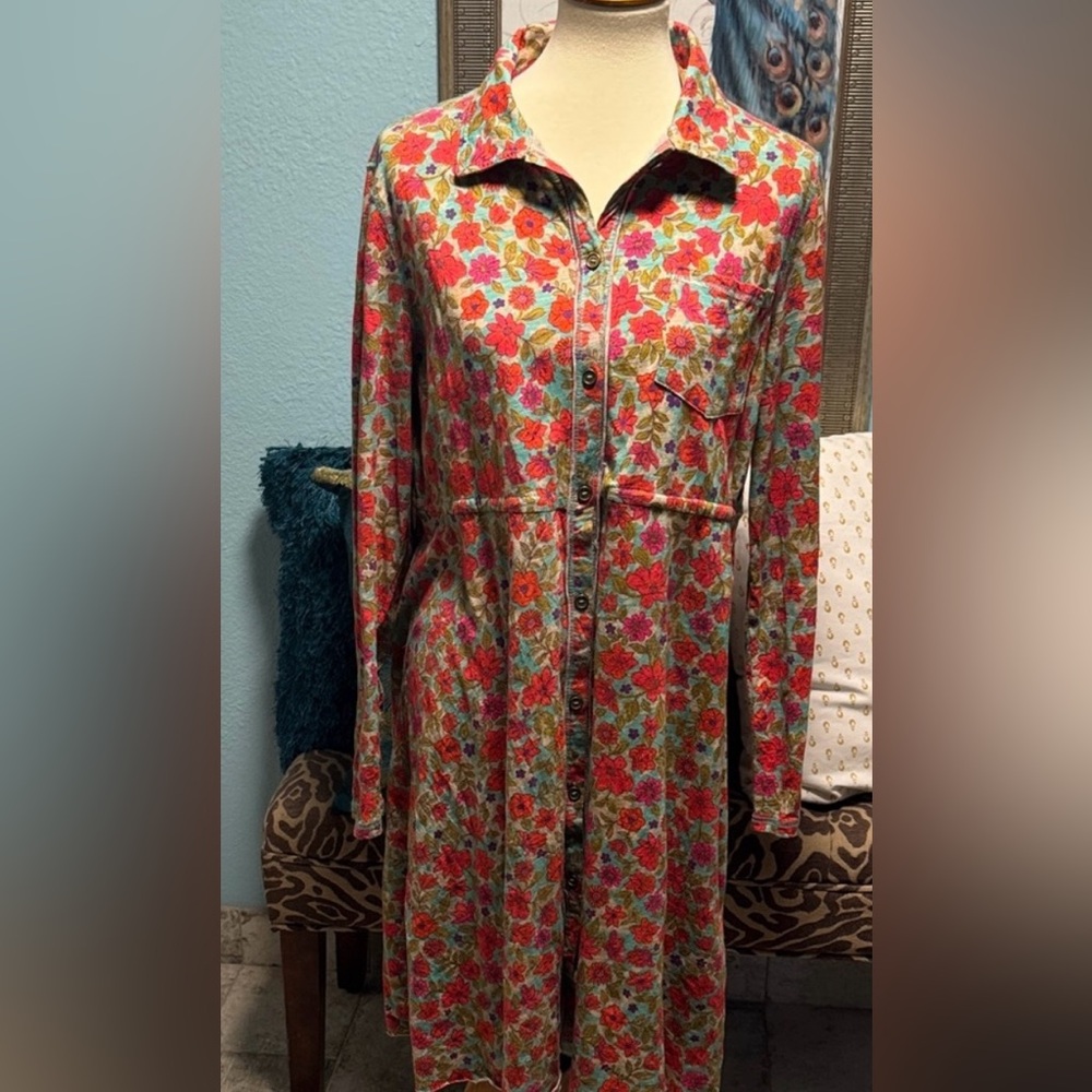 NATURAL LIFE Floral Long Sleeve Dress